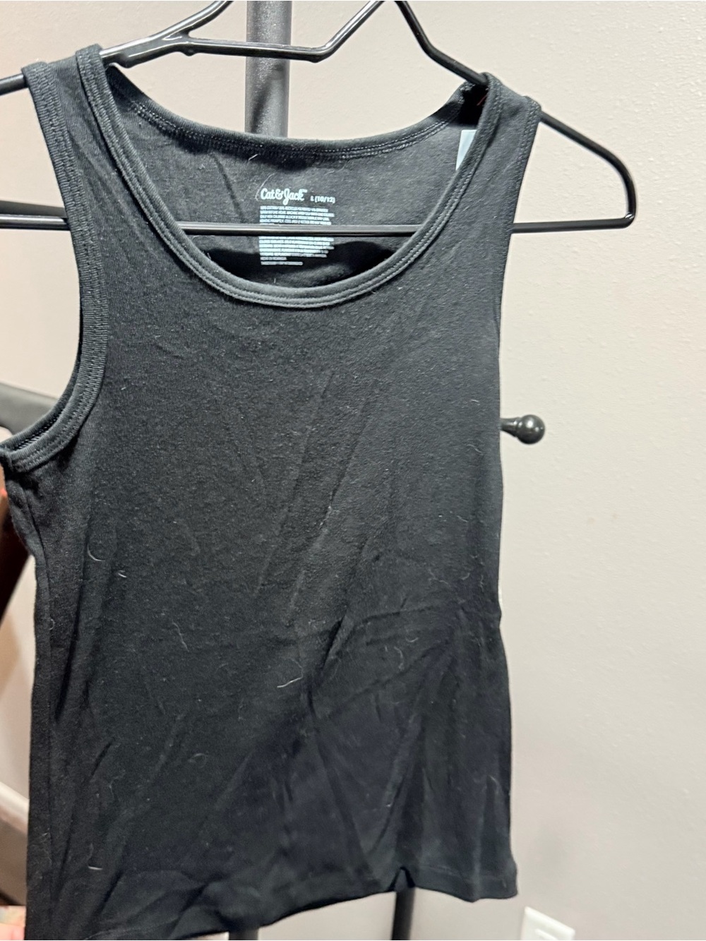 Cat & Jack Black Ribbed Tank Top
